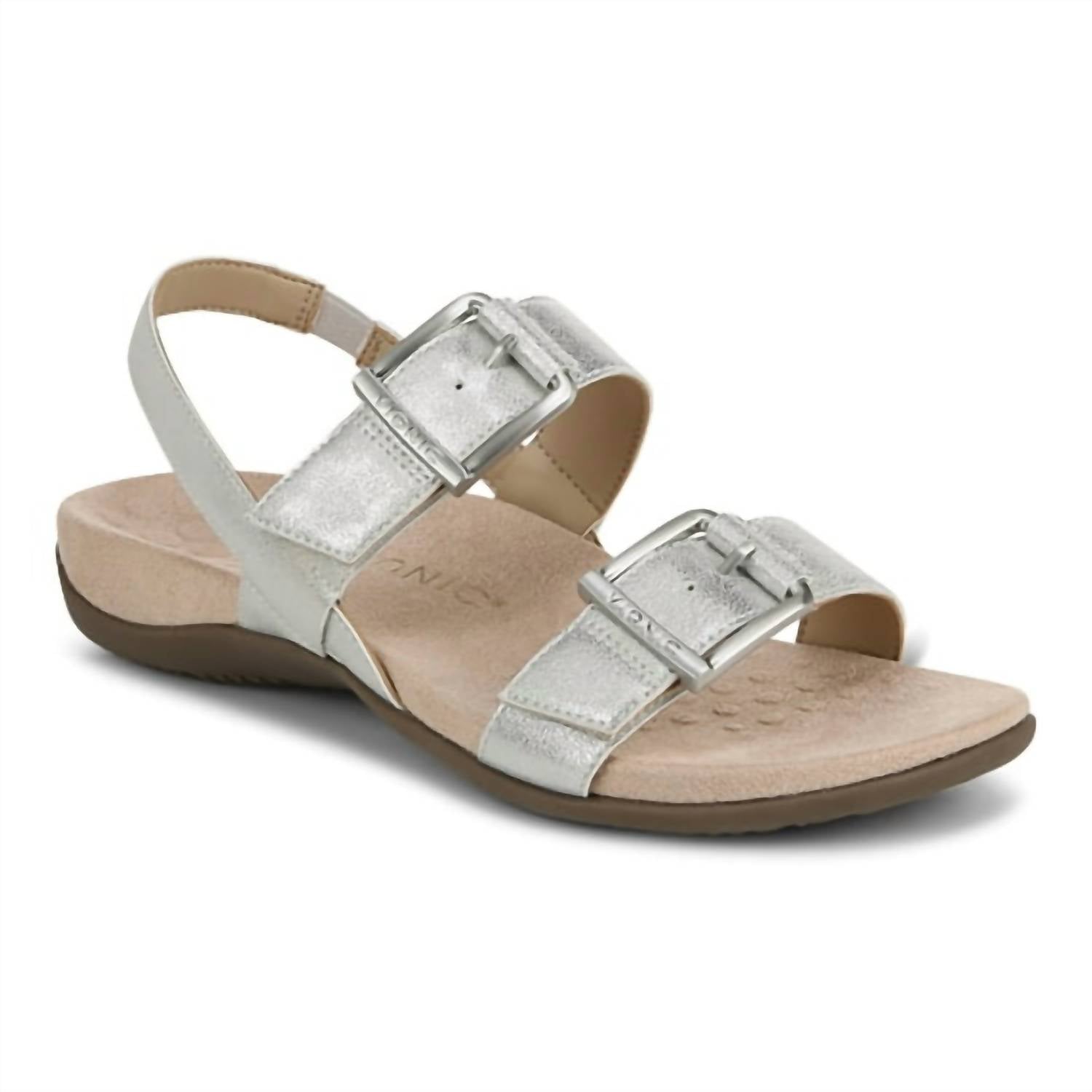 VIONIC Women's Reese Sandal in silver metallic - women's sandal