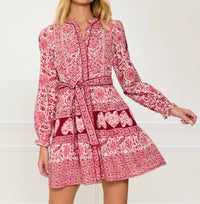 Pink City Prints - Gemma Mini Dress