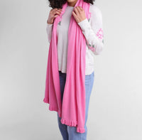 Alashan Cashmere - Cotton Cashmere Earth Angel Rose Crew With Pink Roses