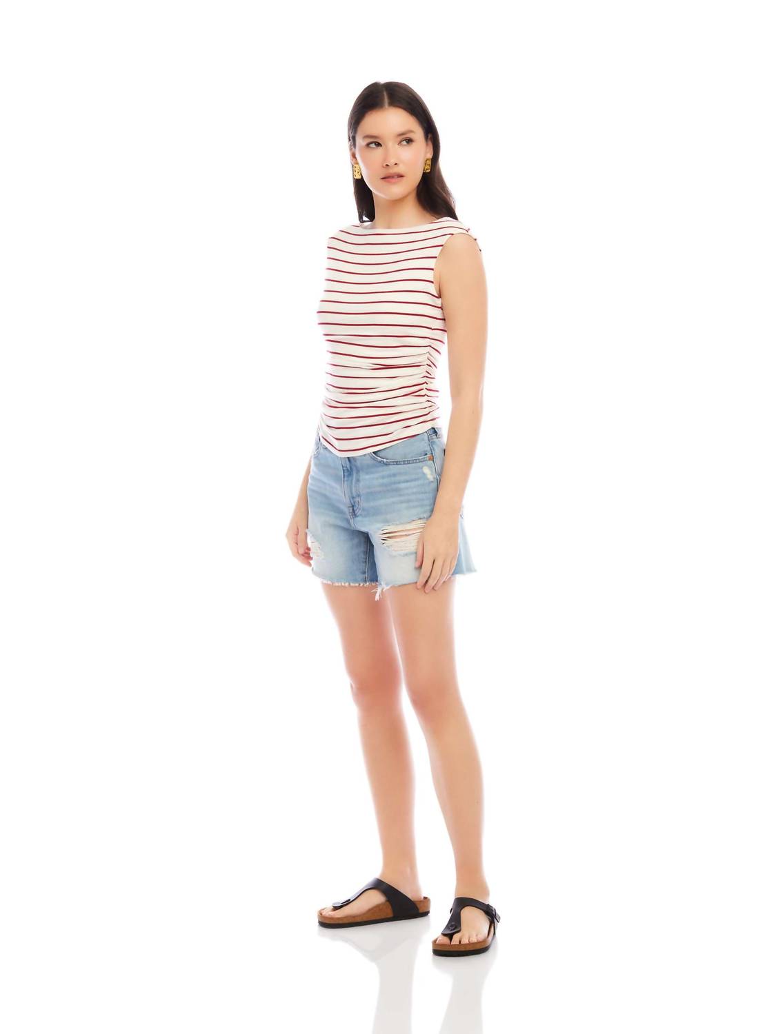 Fifteen Twenty - Tasha Side Shirred Top