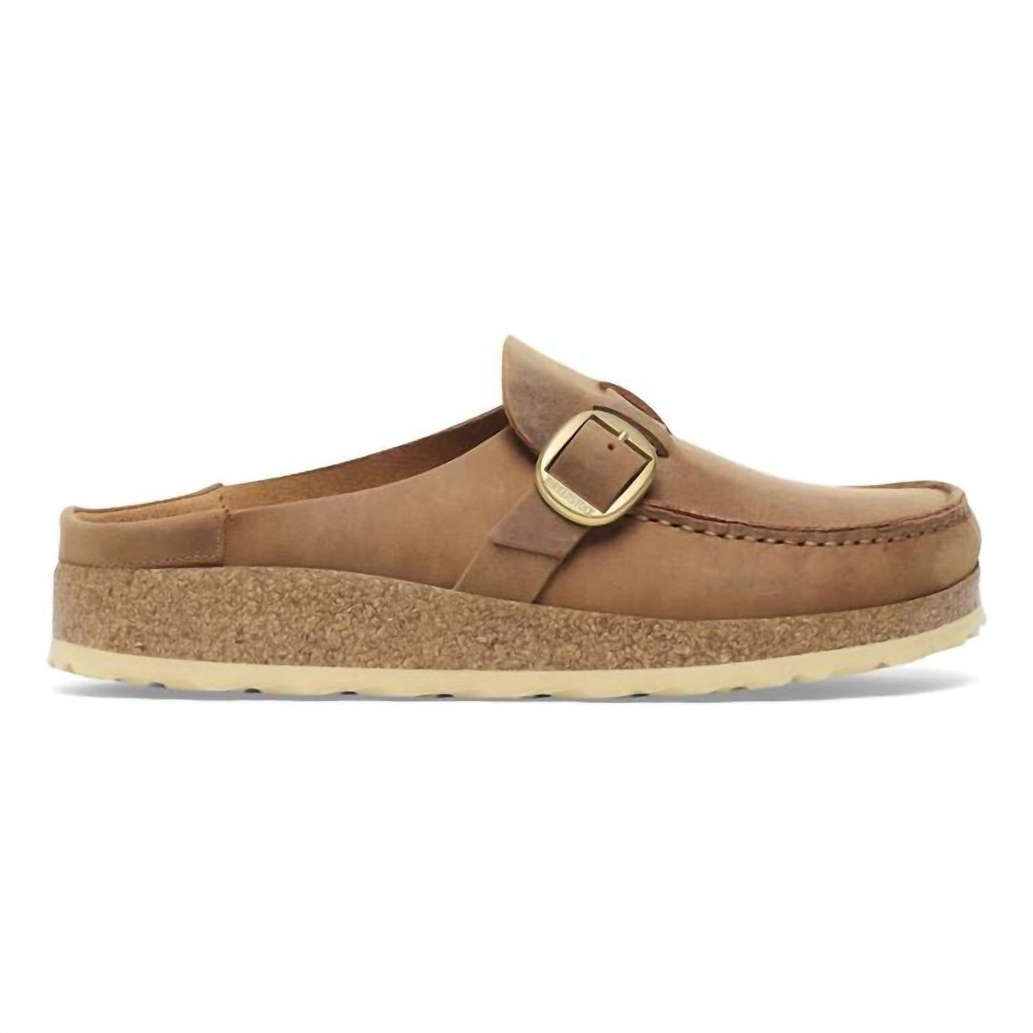 Birkenstock - Unisex Buckley Natural Leather Oiled Clogs