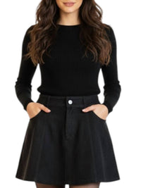 Olivaceous - Lasso Twirl Suede Skirt
