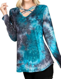 Heimish Usa - The Kate Tiedye Criss Cross Top
