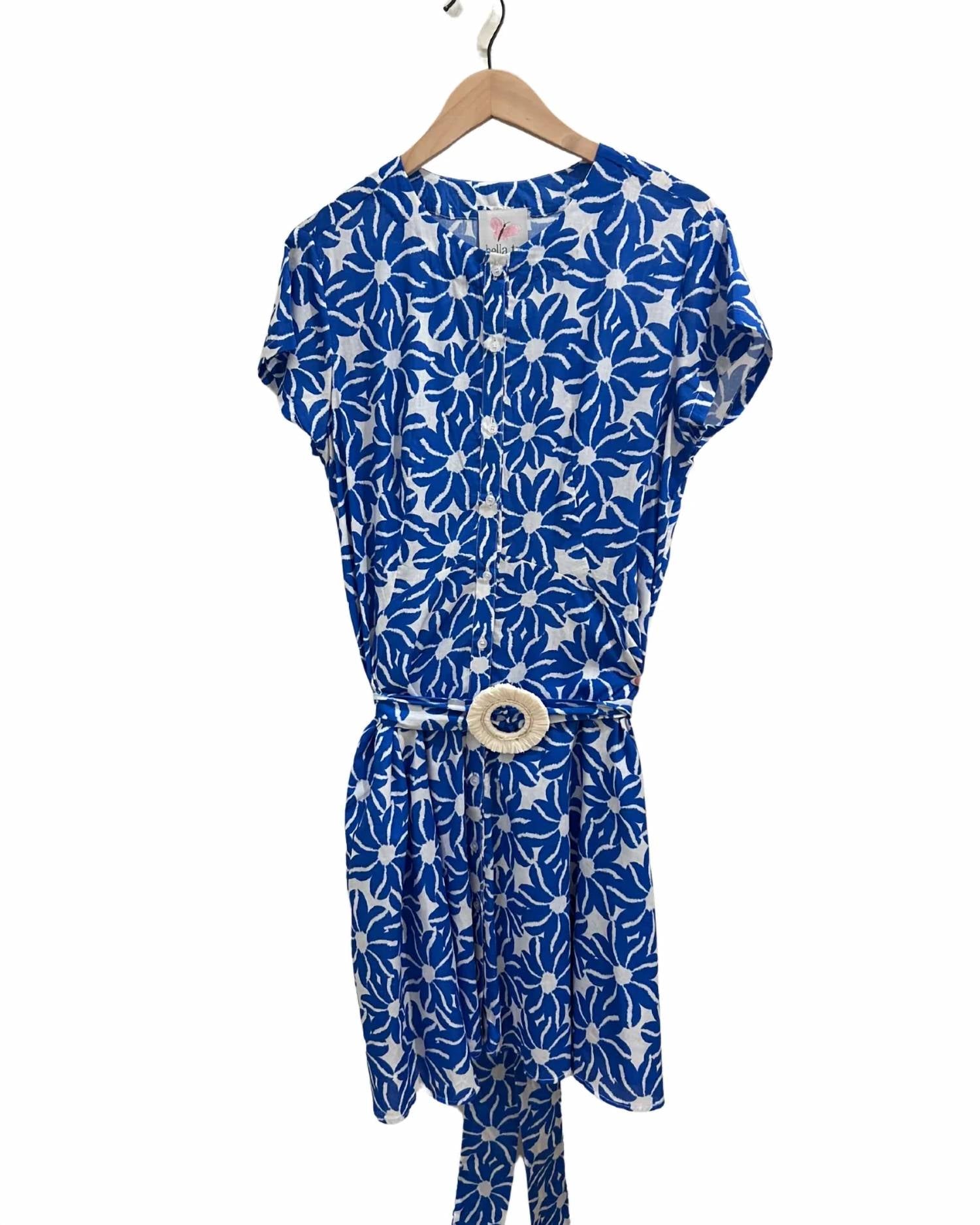 Bella Tu - Women's Patterned Short Sleeve Dress