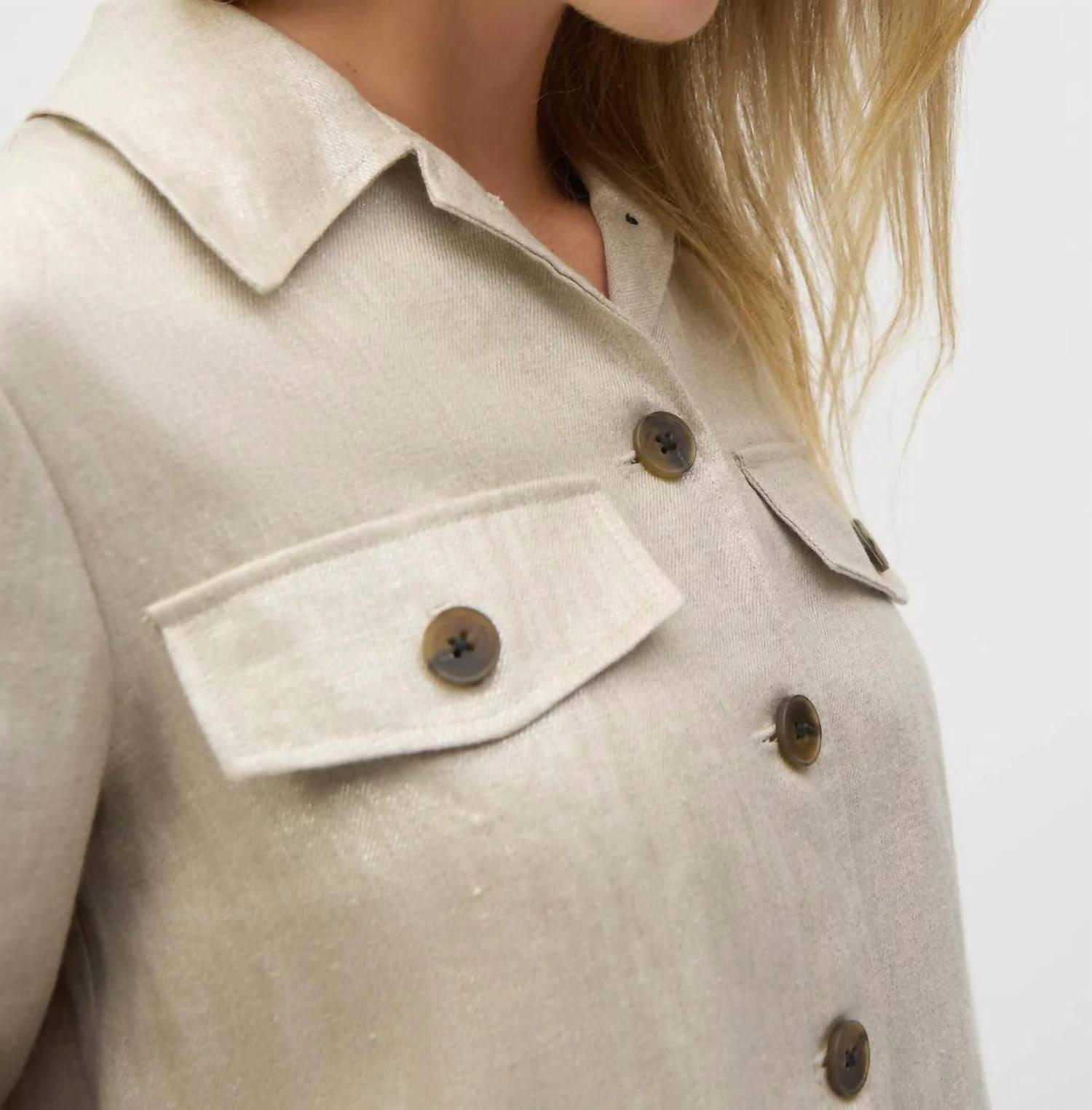 Joseph Ribkoff - FOILED SHORT SLEEVE BOXY JACKET