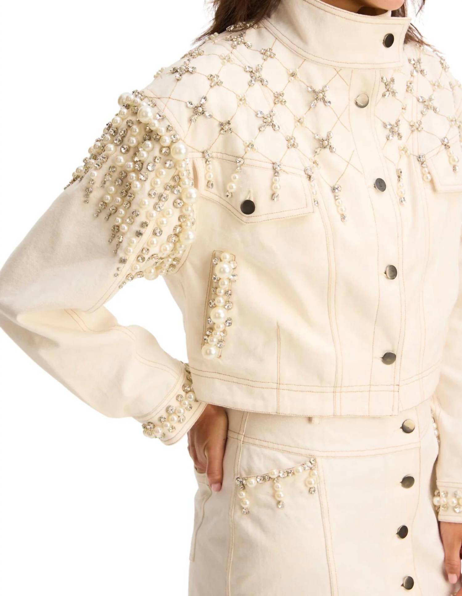 Allison New York - Women's Rhinestone Jacket