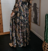 Promesa - Misty Meadow Floral Button-up Maxi Prairie Dress