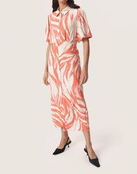 Soaked In Luxury - Wynter Midi Half Sleeve Shirt Dress
