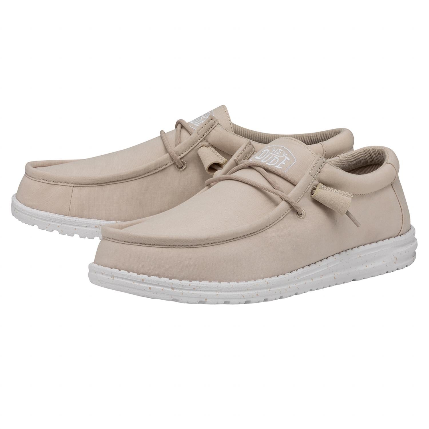 Hey Dude - Men's Wally Slub Canvas Moc Toe Shoes