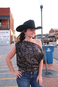 Elan - Reba Sequin Top