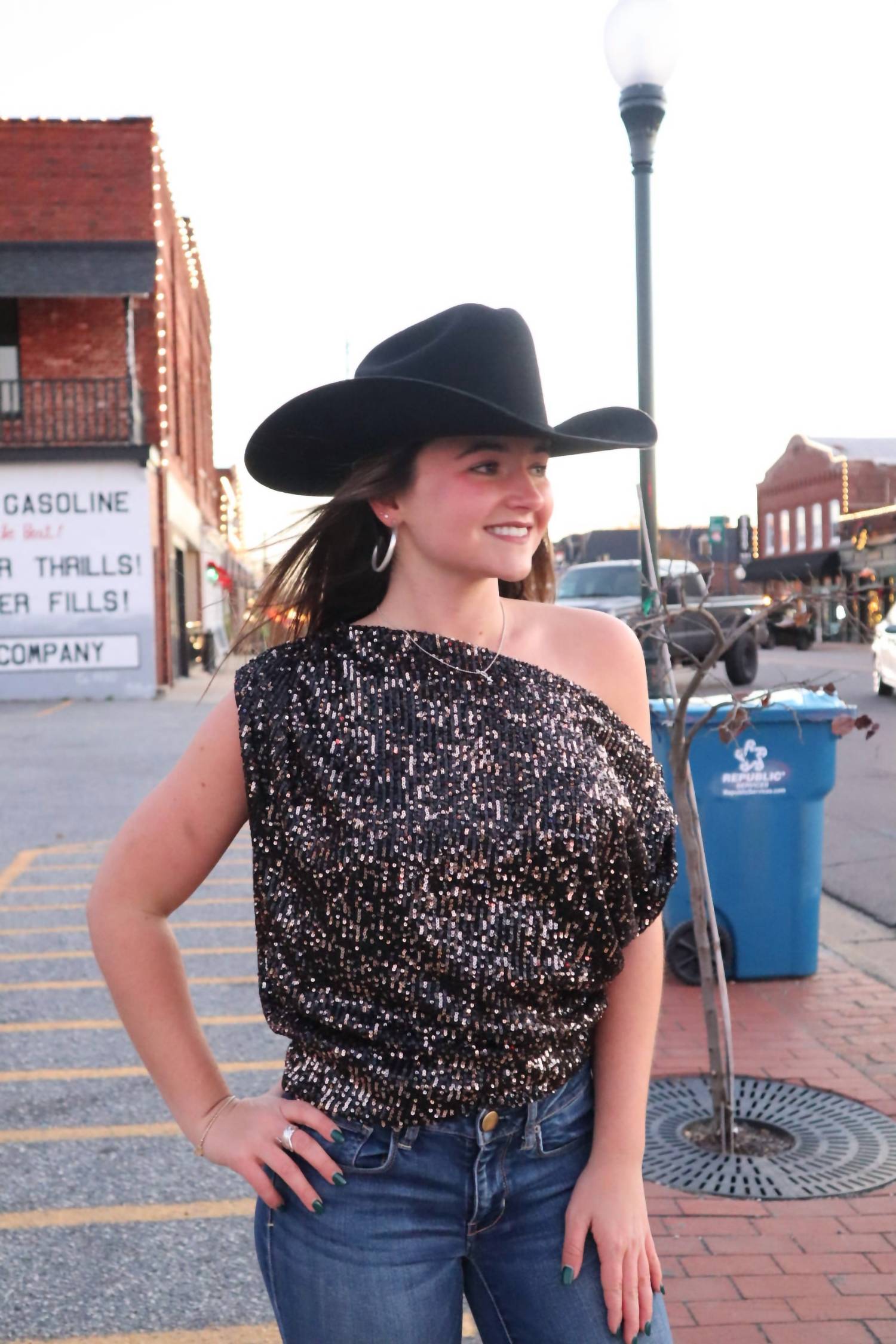 Elan - Reba Sequin Top