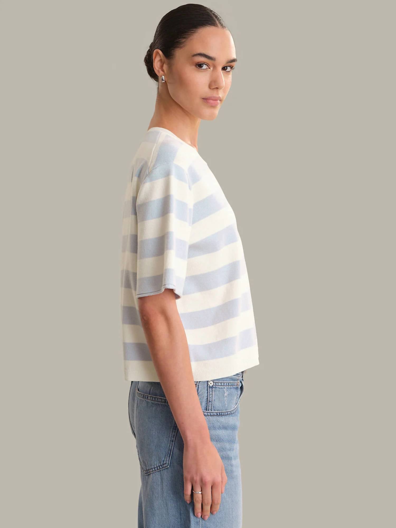 525 America - June Cotton Stripe Pullover Top