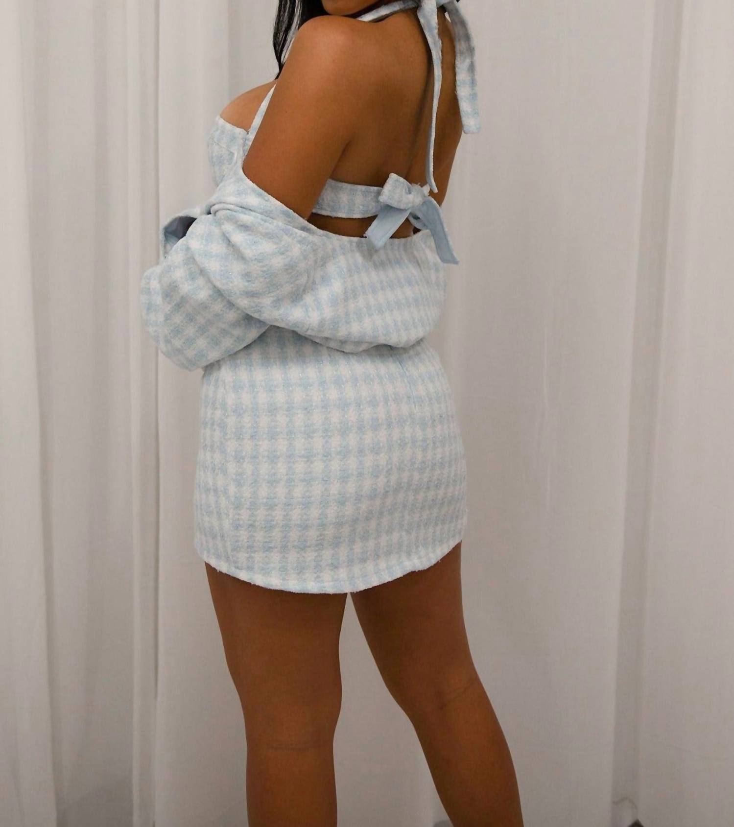 New Pink - Keeping It Classy 3 Piece Tweed Mini Skirt Set