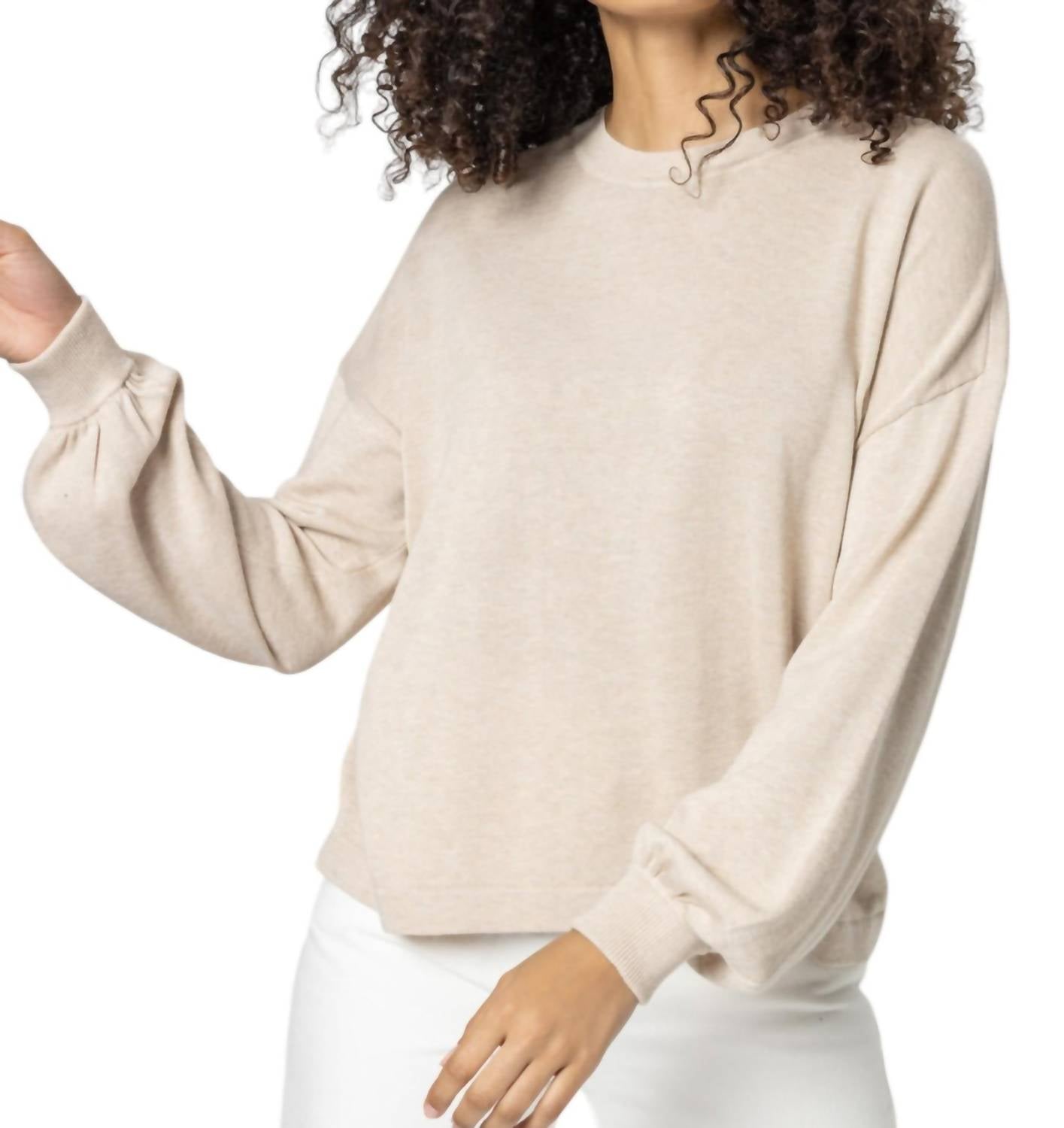 Lilla P - Cotton Modal Easy Pullover Sweater