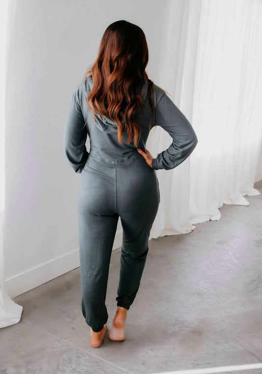 Mono B - Marty Hooded Lounge Jumpsuit