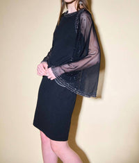 Joseph Ribkoff Sheath Dress in black - women's dress - detail view