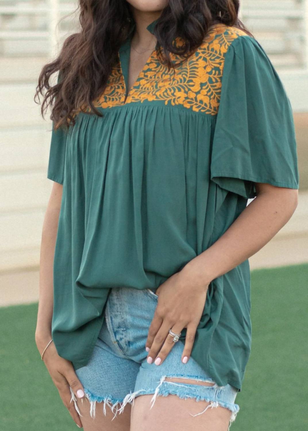 Layerz Clothing - Hawks Embroidered Top