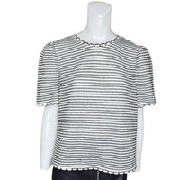 Adrianna Papell - Scallop Trim Short Sleeve Top