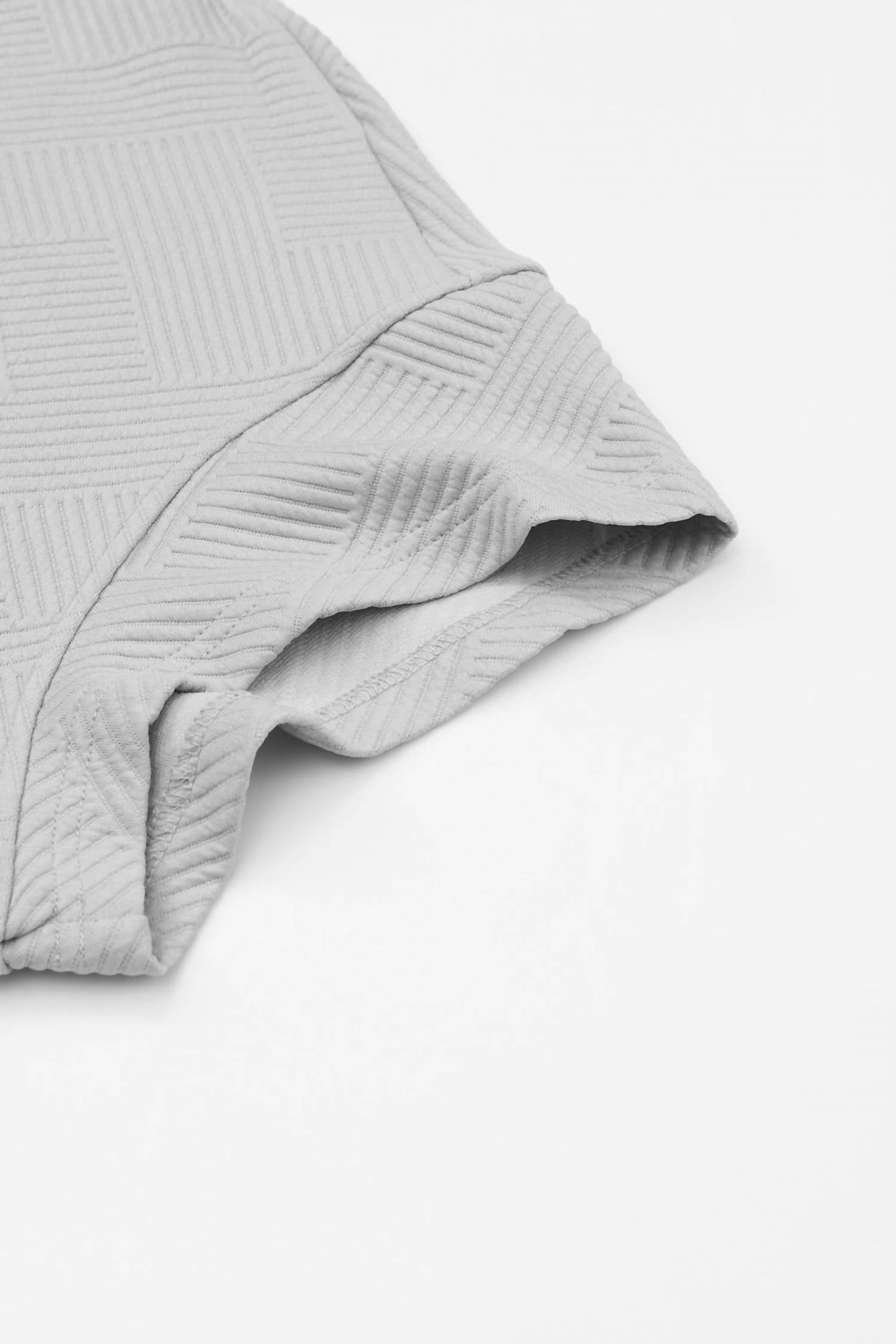 Aapparella Textured T-shirt And Pant Set in gray - women's sleepwear - view 8
