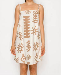 Meet Me In Santorini - Sunplay Mini Dress