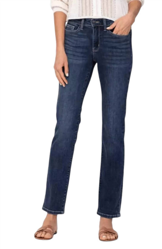 Judy Blue - Straight Leg Mid Rise Jeans