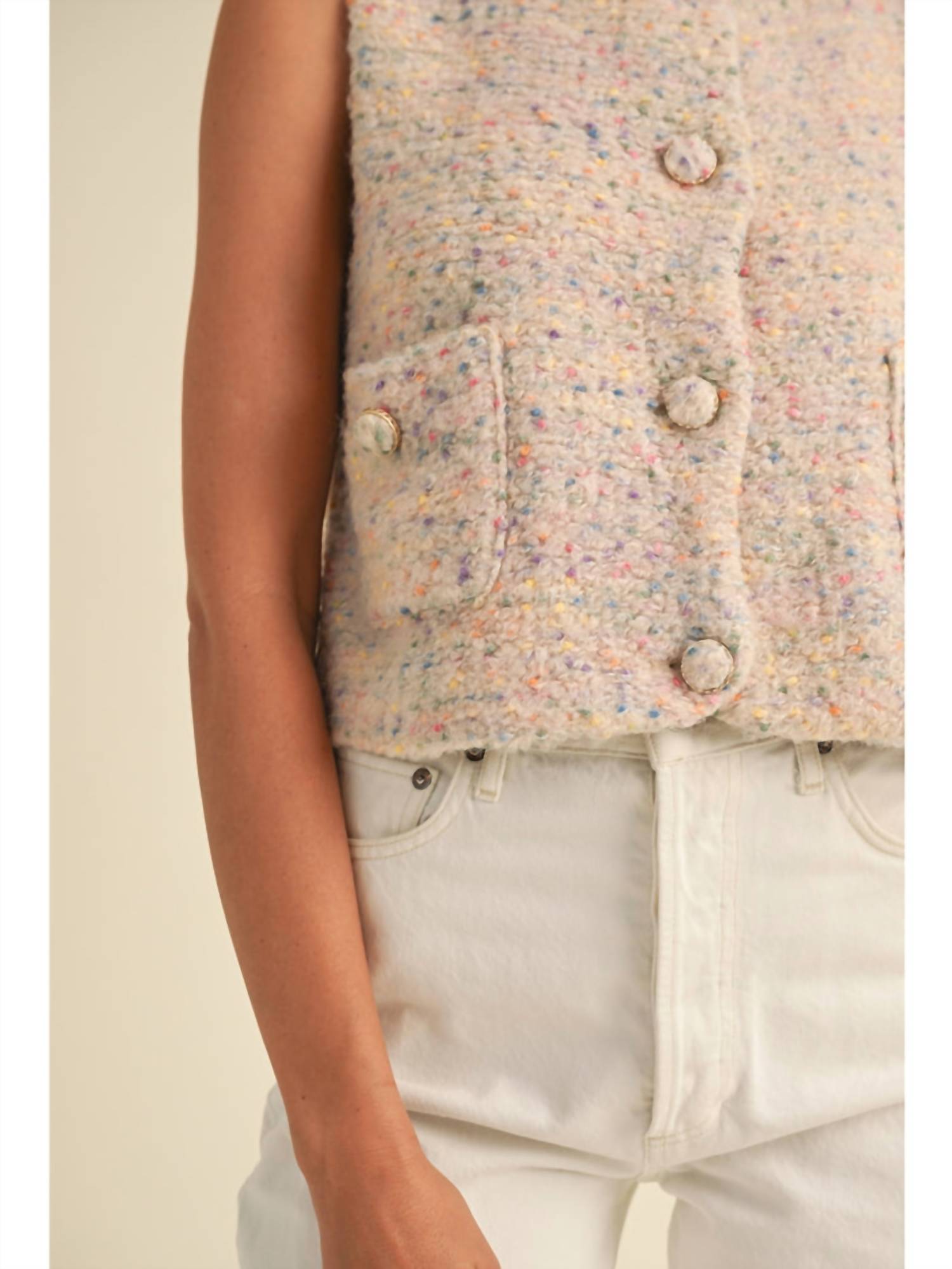Mable - Button Down Sweater Vest