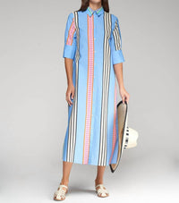 Vilagallo - Izzy Raya Seersucker Dress