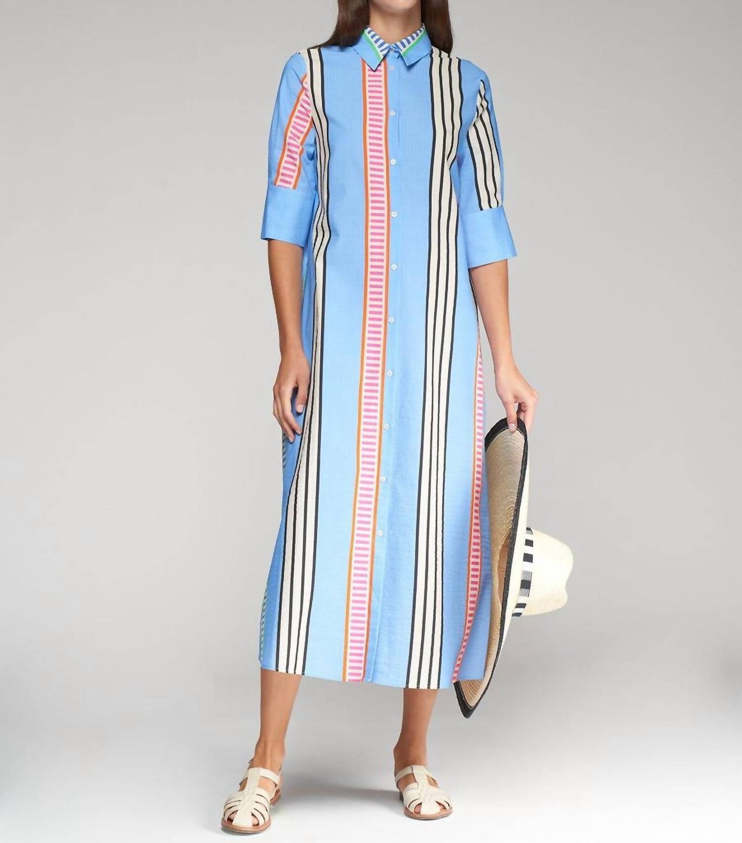 Vilagallo - Izzy Raya Seersucker Dress