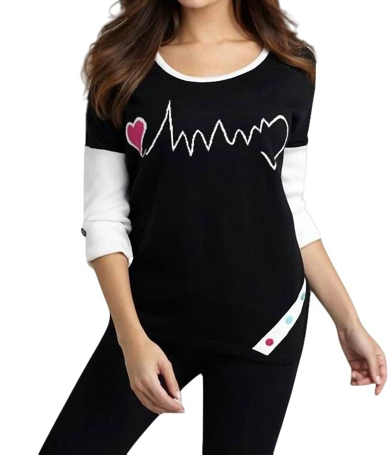 Heartbeat Graphic Sweater