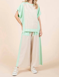 Mittoshop - Mint Short Sleeve Crew Neck Top