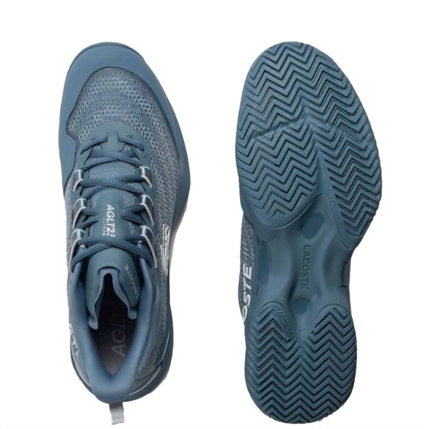 LACOSTE Men's Ag-lt23 Ultra Shoe in blue lite grey - men's sneaker - alternate view