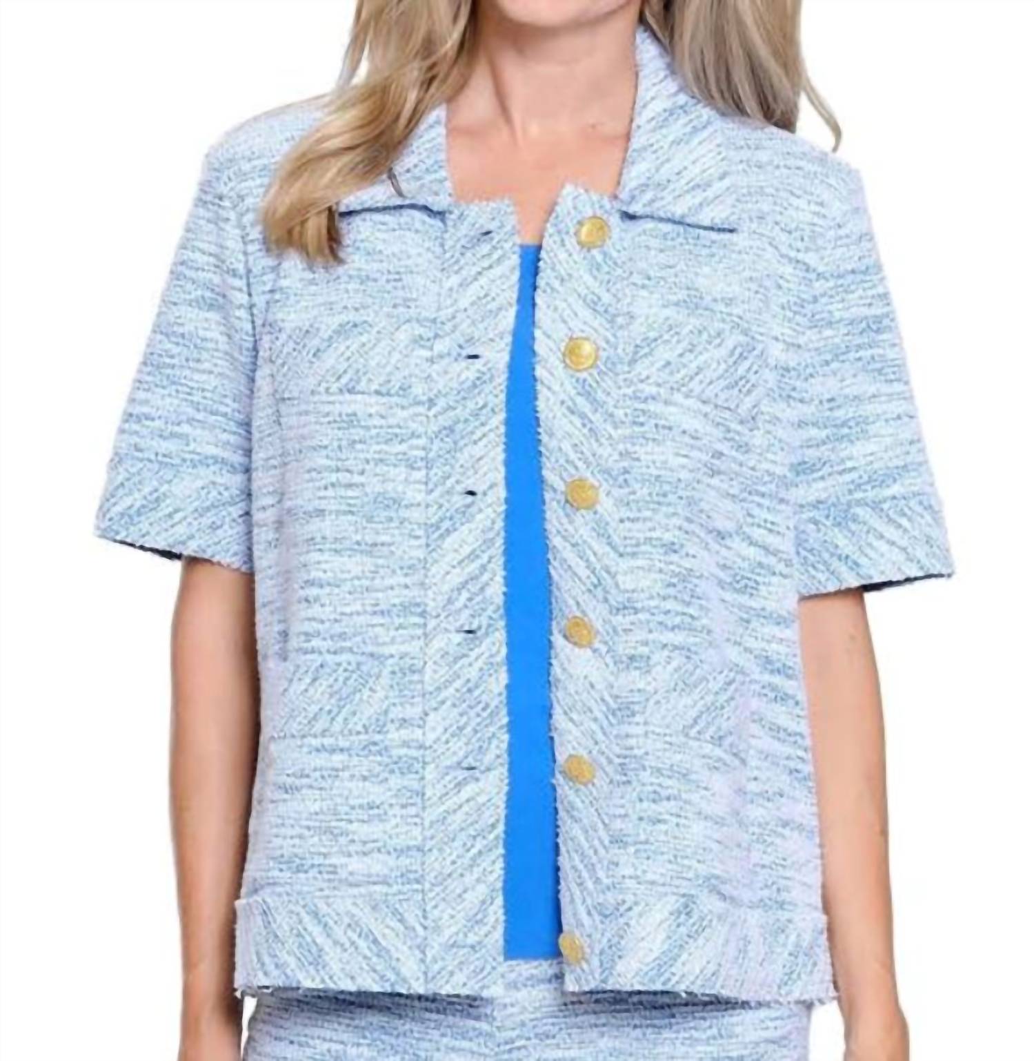 Sharon Young - Tweed Short Sleeve Jacket