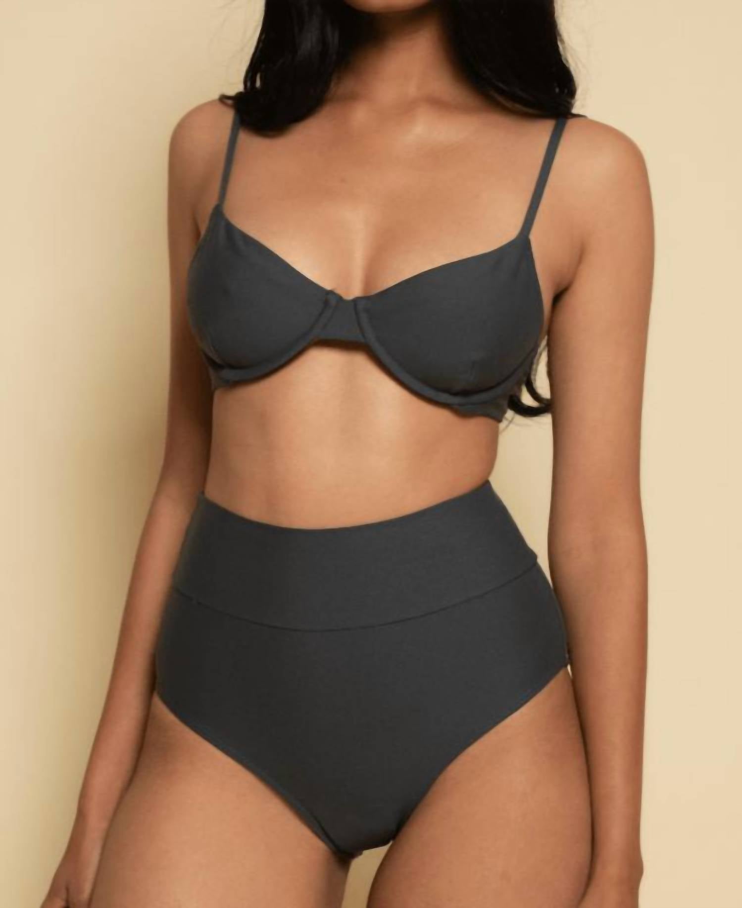 Montce - Full Coverage High Rise Bikini Bottom