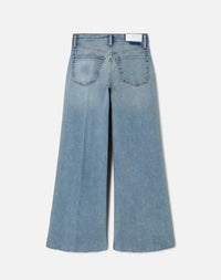 Re/Done - Mid Rise Wide Leg Crop Jeans