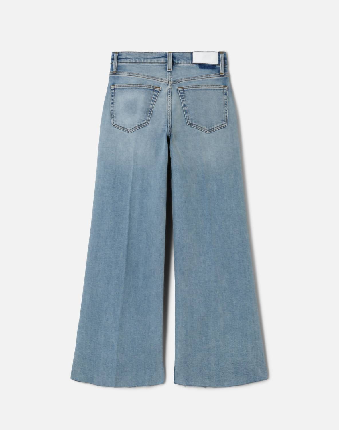 Re/Done - Mid Rise Wide Leg Crop Jeans