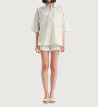 Emory Park - Campbell Stripe Oversized Tunic Top