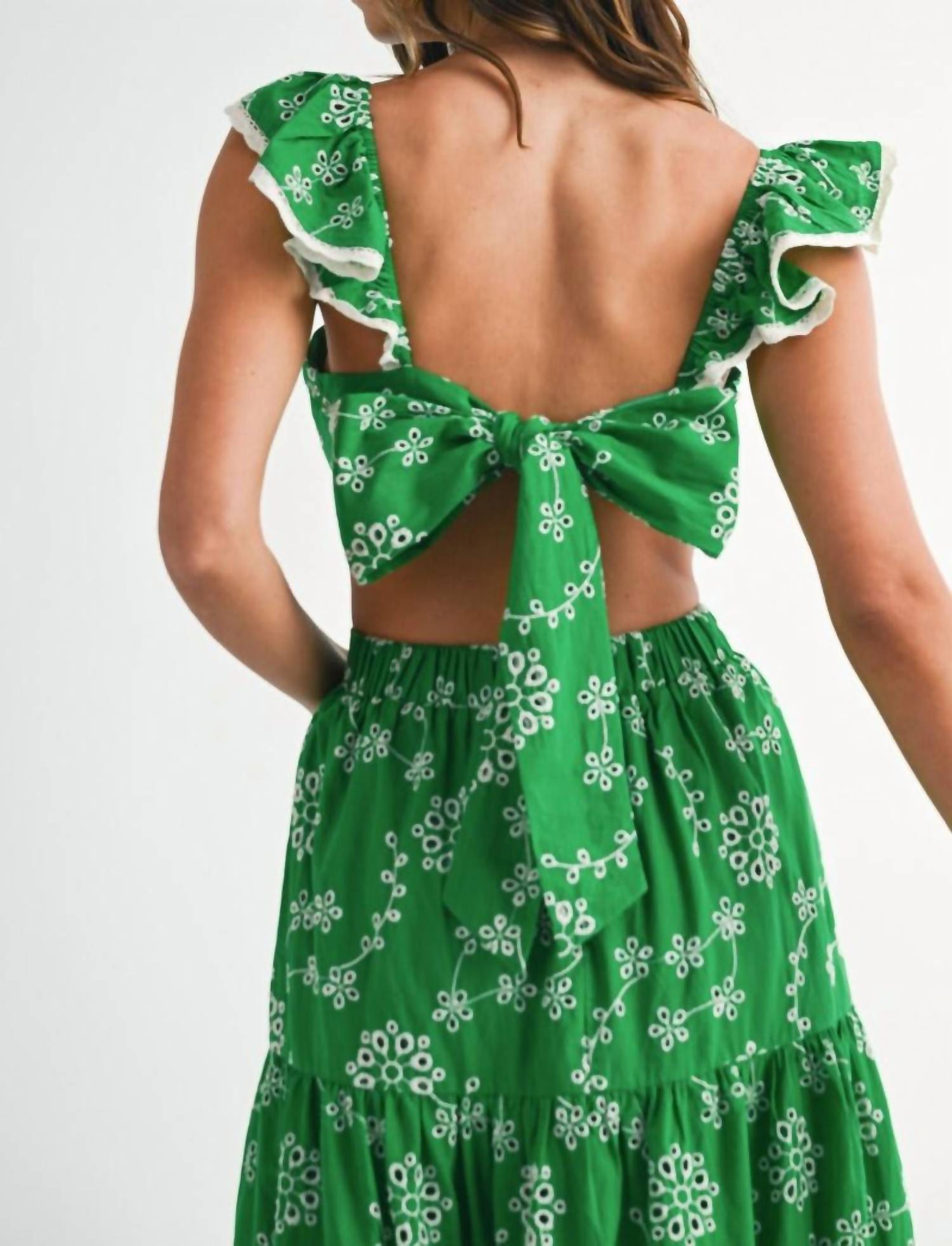 Mable - Garrison Eyelet Midi Dress