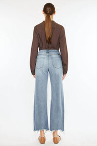 Kancan - Violet High Rise Slim Wide Leg Jean