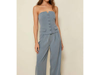 Line And Dot - Margo Strapless Top