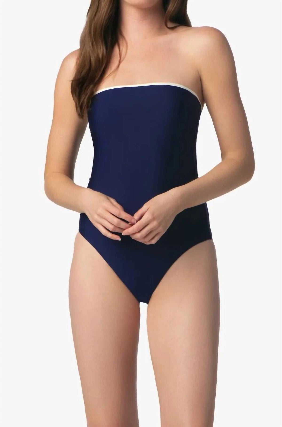 Helen Jon - Bandeau With Contrast One-piece