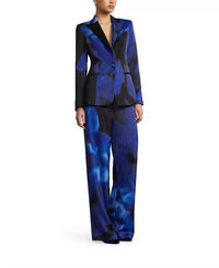 Bcbgmaxazria - Printed Blazer and Matching Relaxed Pantsuits