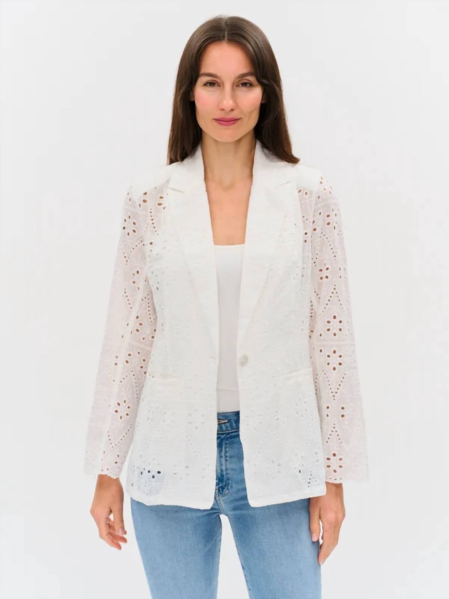 Six/Fifty - Eyelet Edit Blazer