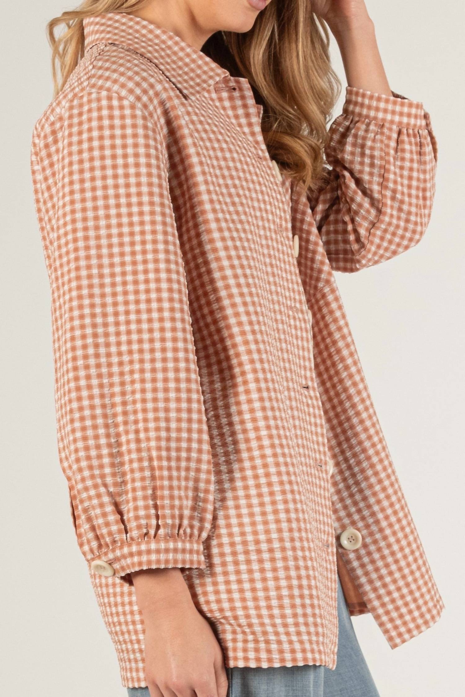 Before You - Charlotte Gingham Top