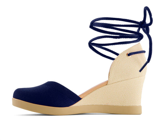 Andrea - Women's Wedge Ankle And Calf Strap Espadrilles