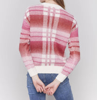 Charlie B - Plaid Crew Neck Sweater