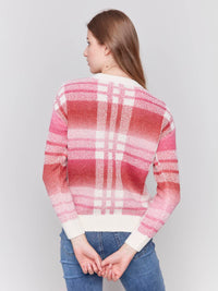 Charlie B - Plaid Crew Neck Sweater