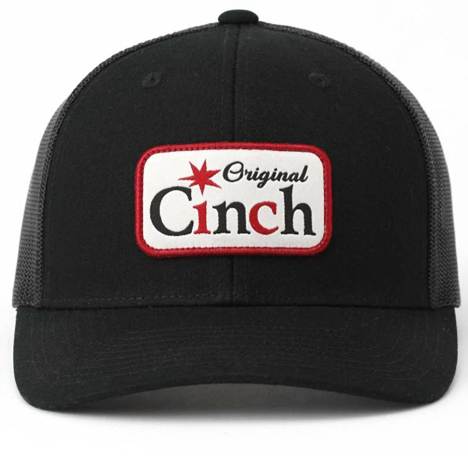 CINCH Men's Snapback Logo Adjustable Snapback Cap in black - men's hat