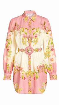 Hemant & Nandita - Short Shirt Dress With Belt