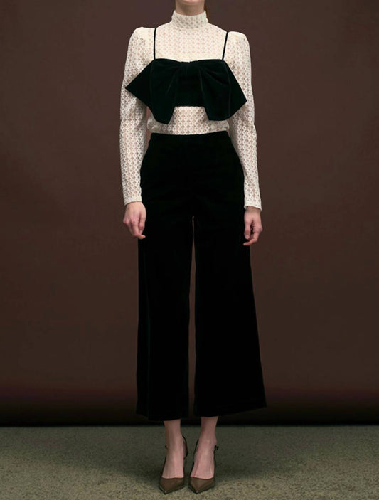 Maude - Mindy Bow Crop Top