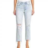 PISTOLA Charlie High Rise Jean in hysteria distressed - women's jeans